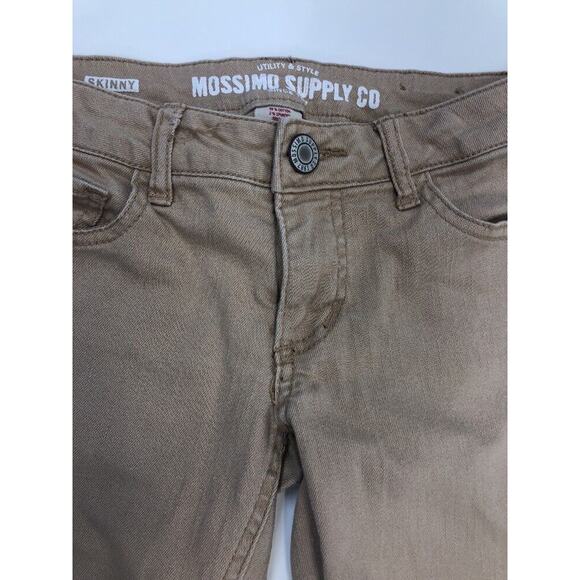 Mossimo Sz 1 Tan Skinny Ankle Pants Jeans Fit 6 Style Cotton Stretch 25" inseam - Picture 5 of 6